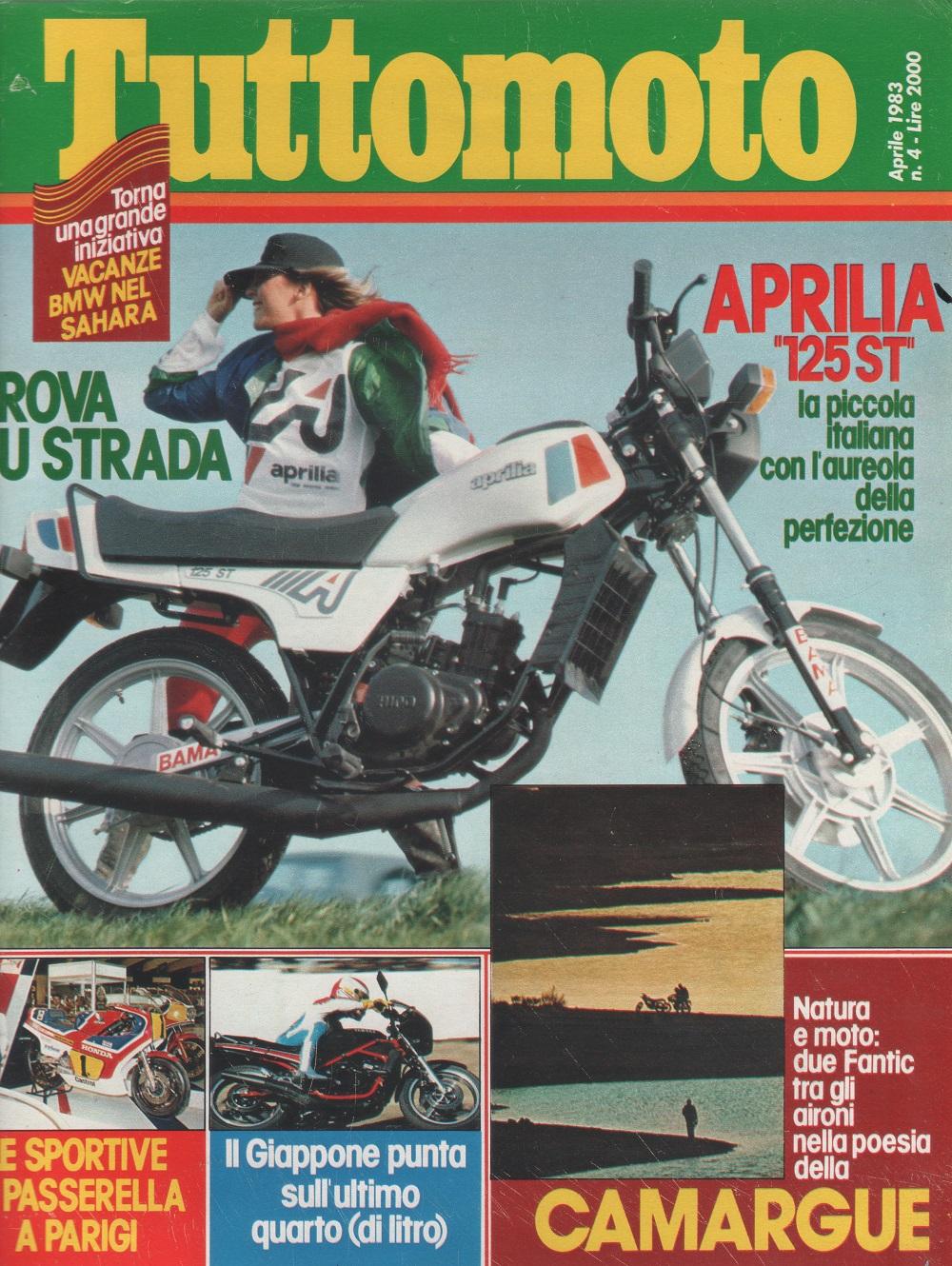 Tuttomoto. 1983 n. 4. Aprilia 125 ST, Le sportive in …