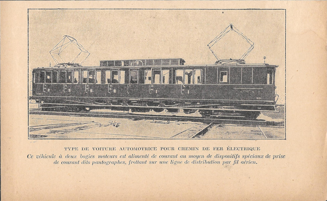 Type de voiture automotrice pour chemin de fer électrique - …