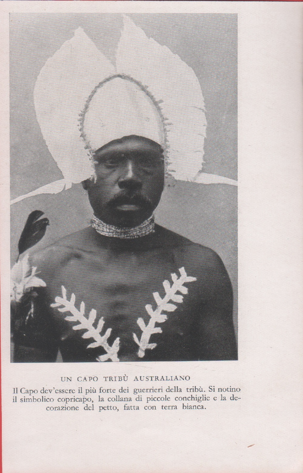 Un capo tribù australiano. Immagine 1937