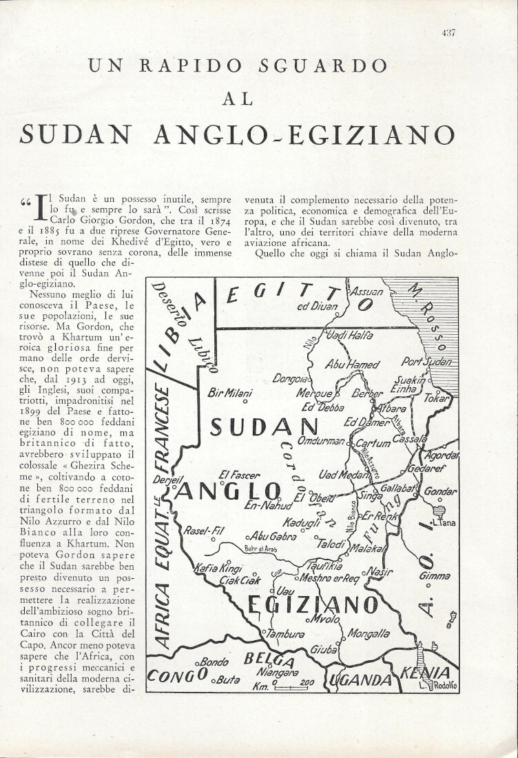 Un rapido sguardo al Sudan Anglo-Egiziano - Estratto 1943