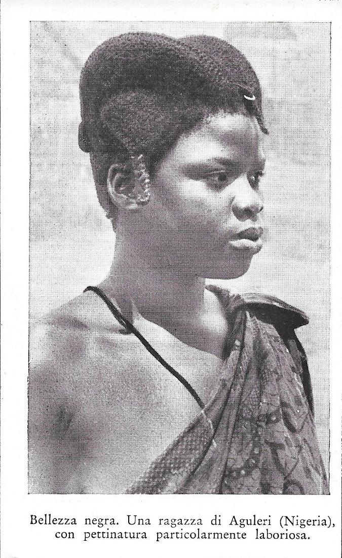 Una ragazza di Aguleri, Nigeria. Stampa 1934