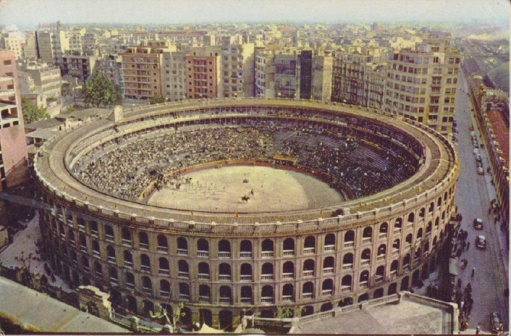 Valecia. Plaza de Toros. Viaggiata 1963