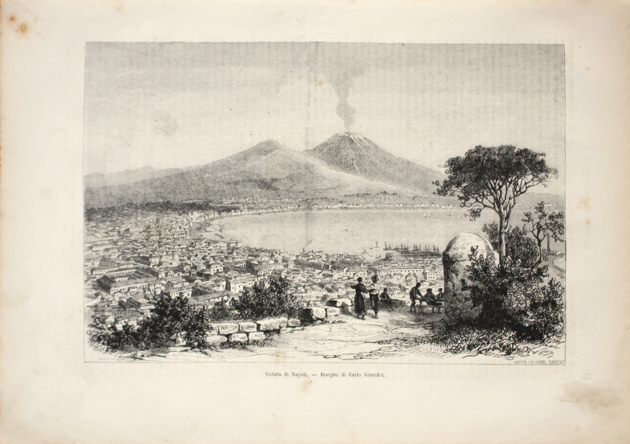 Veduta di Napoli. Stampa 1863