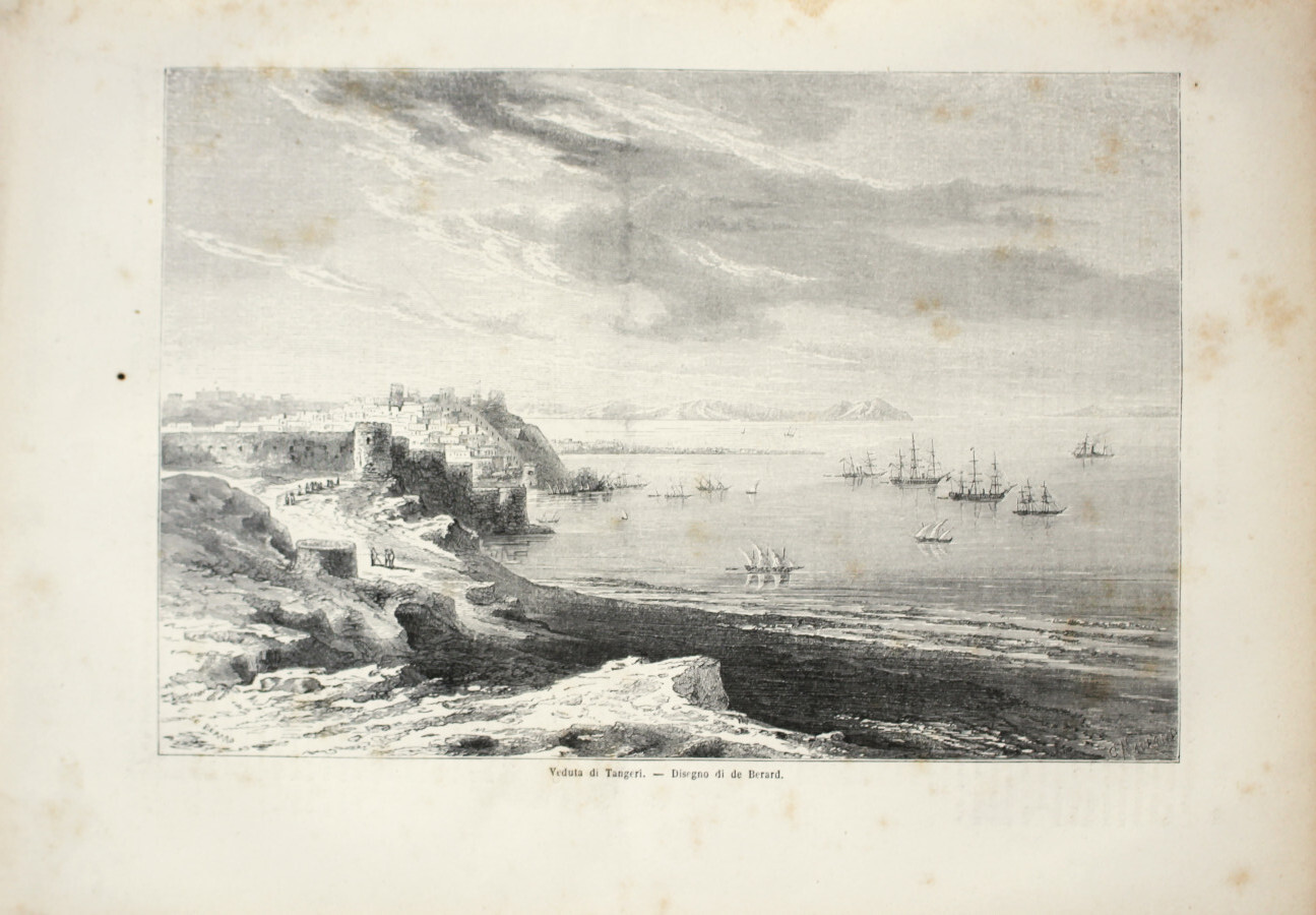 Veduta di Tangeri. Stampa 1863