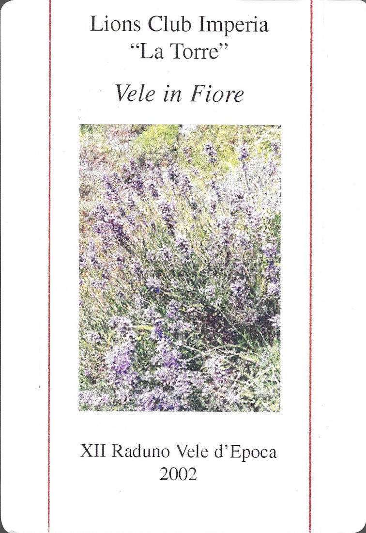 Vele in Fiore. XII Raduno Vele d'Epoca Imperia. Cardo. Non …
