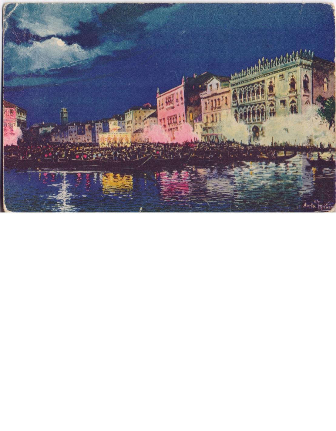 Venezia. Ca' d'Oro. Serenate veneziane. Viaggiata 1933