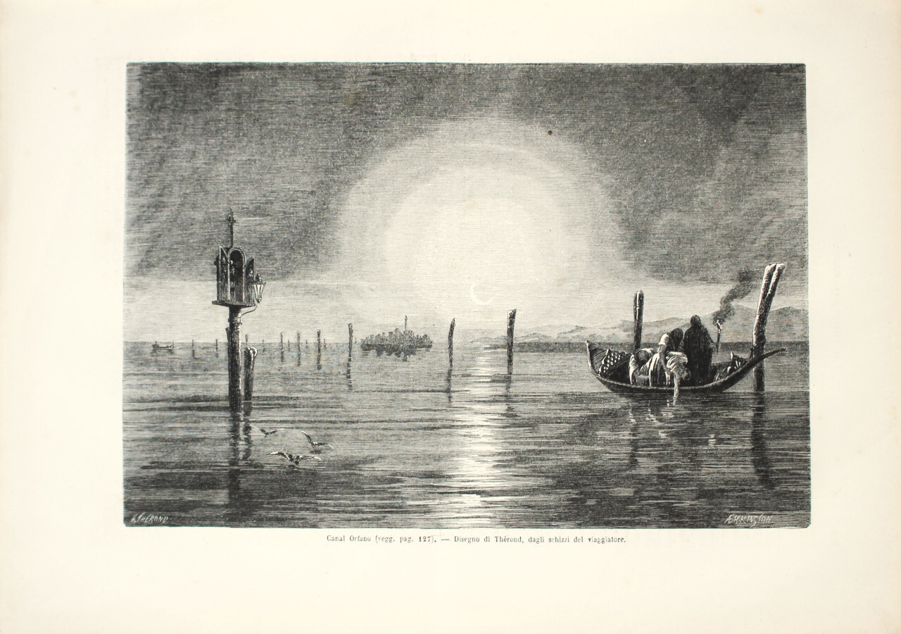 Venezia. Canal Orfano. Stampa 1863