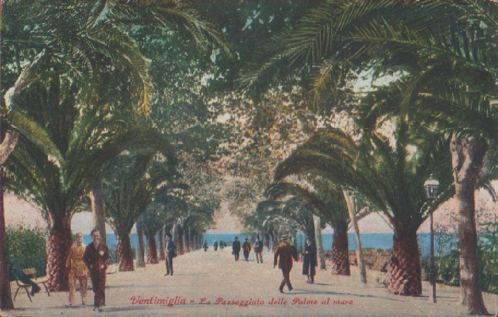 Ventimiglia. La Passeggiata delle Palme al mare. Non viaggiata