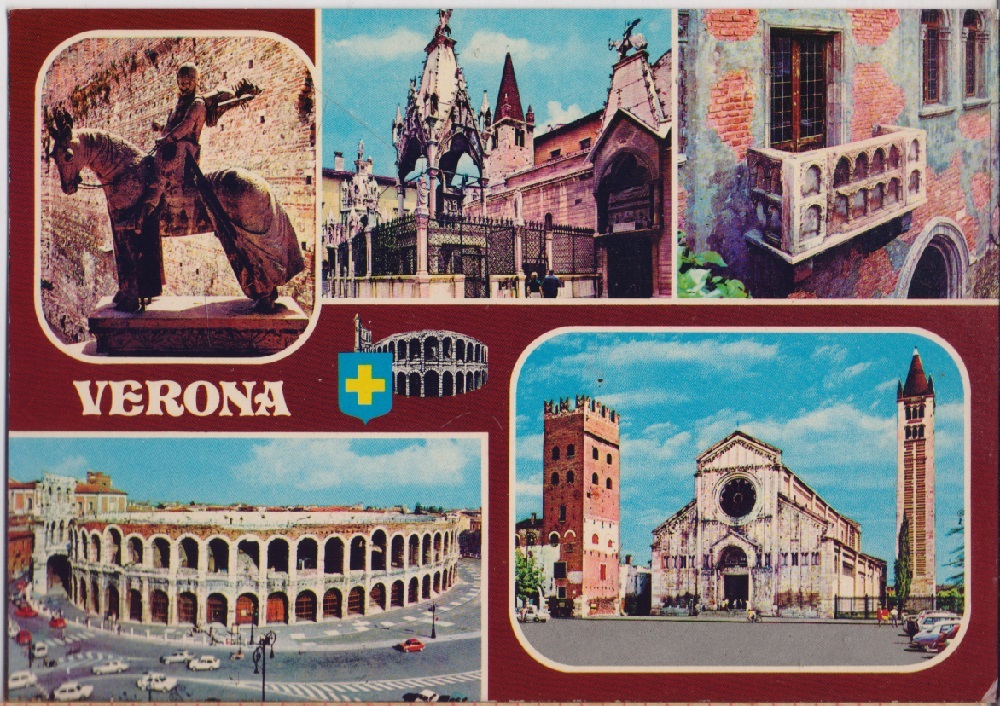 Verona . Vedutine. Non viaggiata
