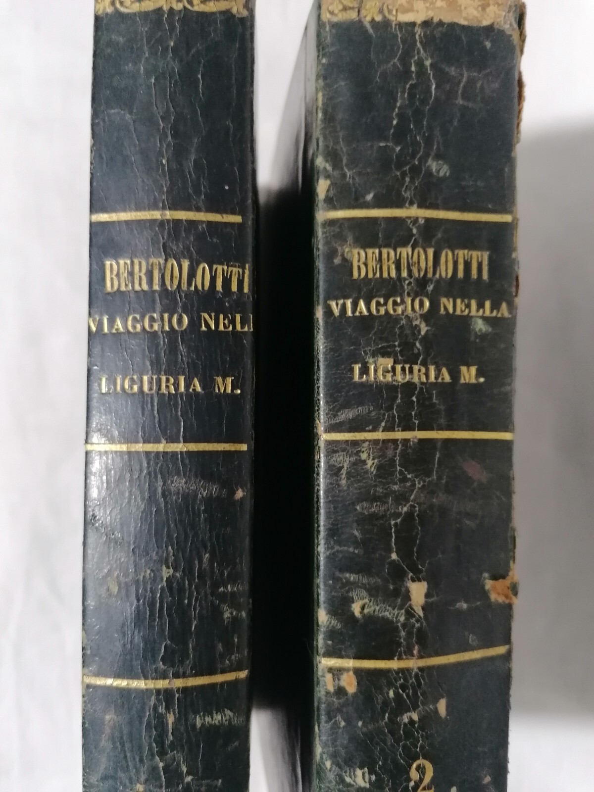 Viaggio Nella Liguria Marittima Libro Antico Davide Bertolotti 1834 Botta …