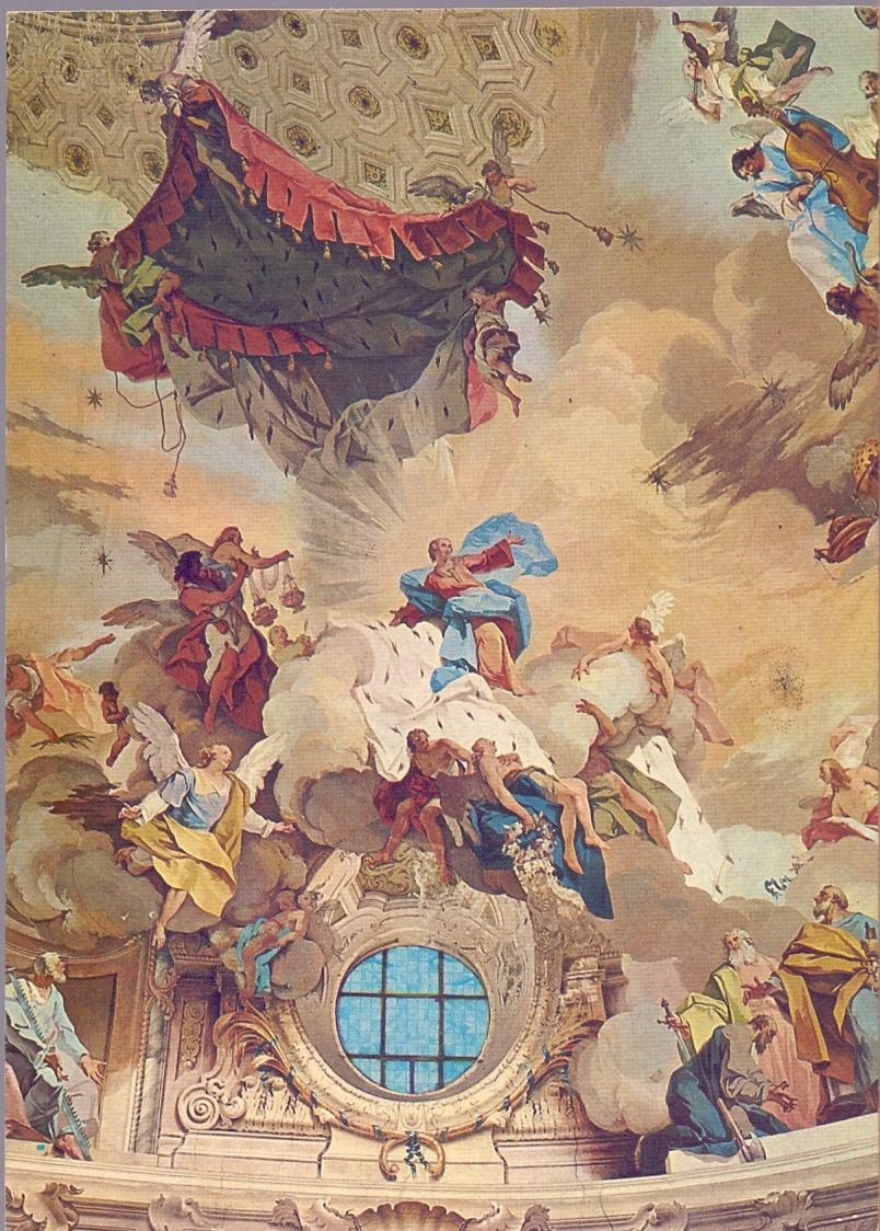 Vicoforte di Mondovì (CN). L'assunzione, affresco. Non viaggiata