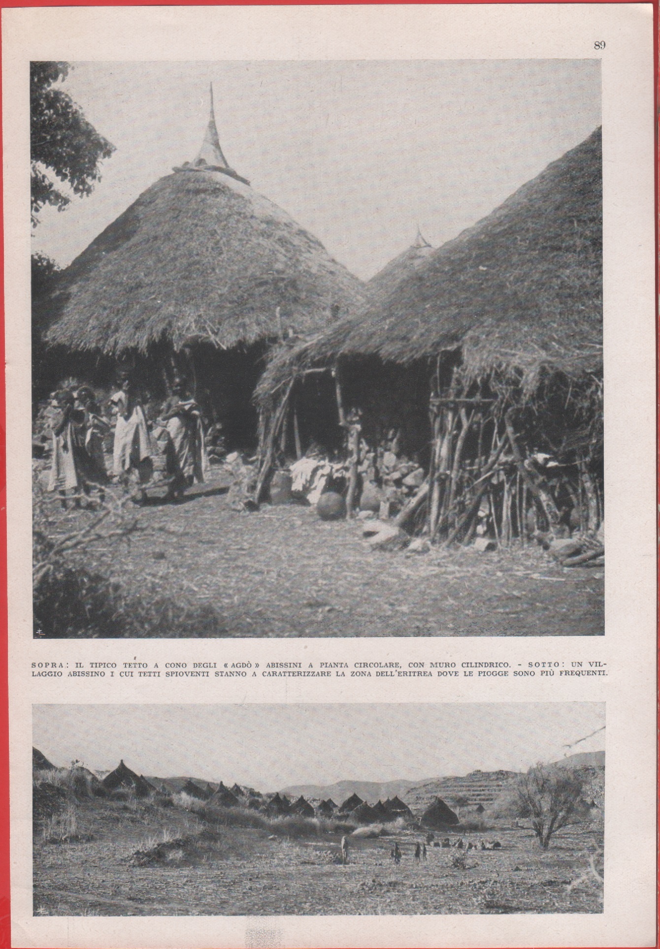 Villaggio abissino. Immagine 1937