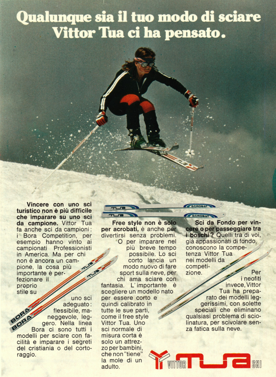 Vittor Tua Ski. Advertising 1976