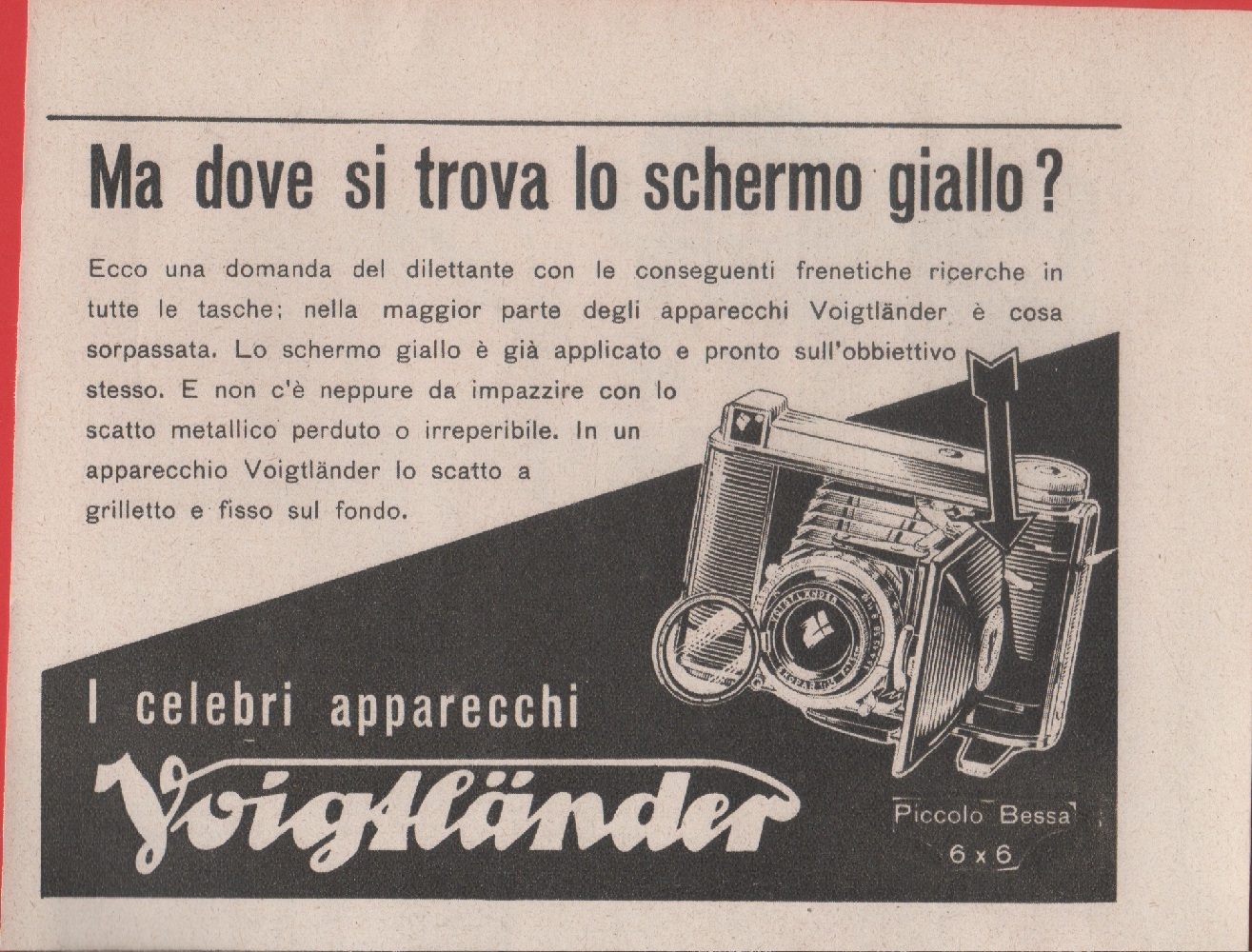 Voigtlander. Advertising 1942