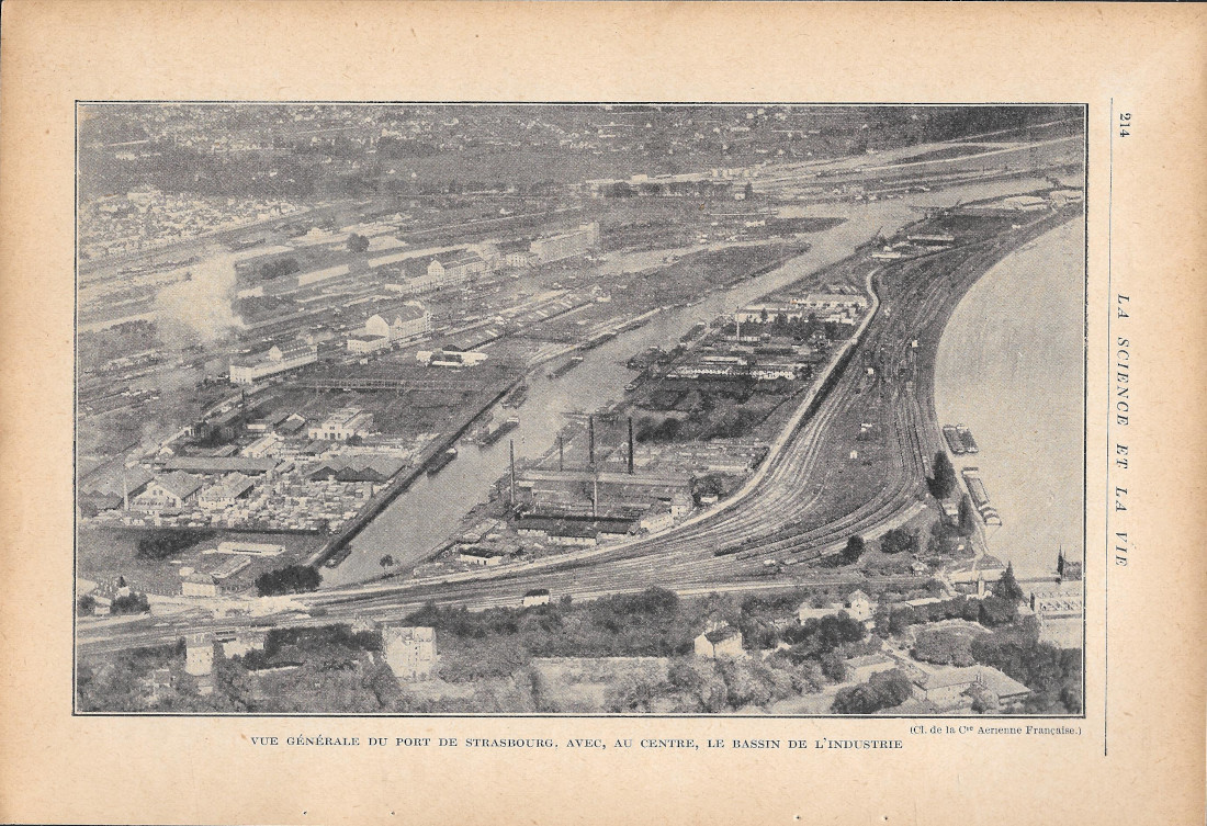 Vue générale du port de Strasbourg - Immagine 1928