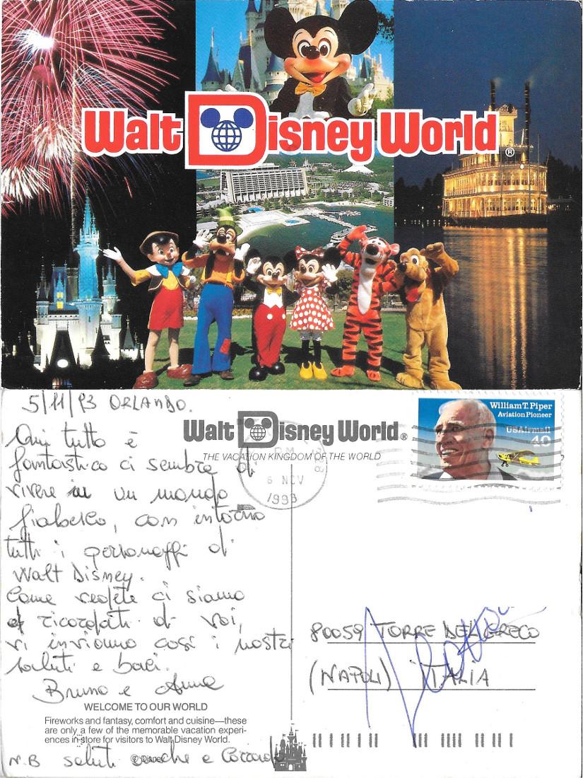 Walt Disney World. Welcome. Viaggiata 1993