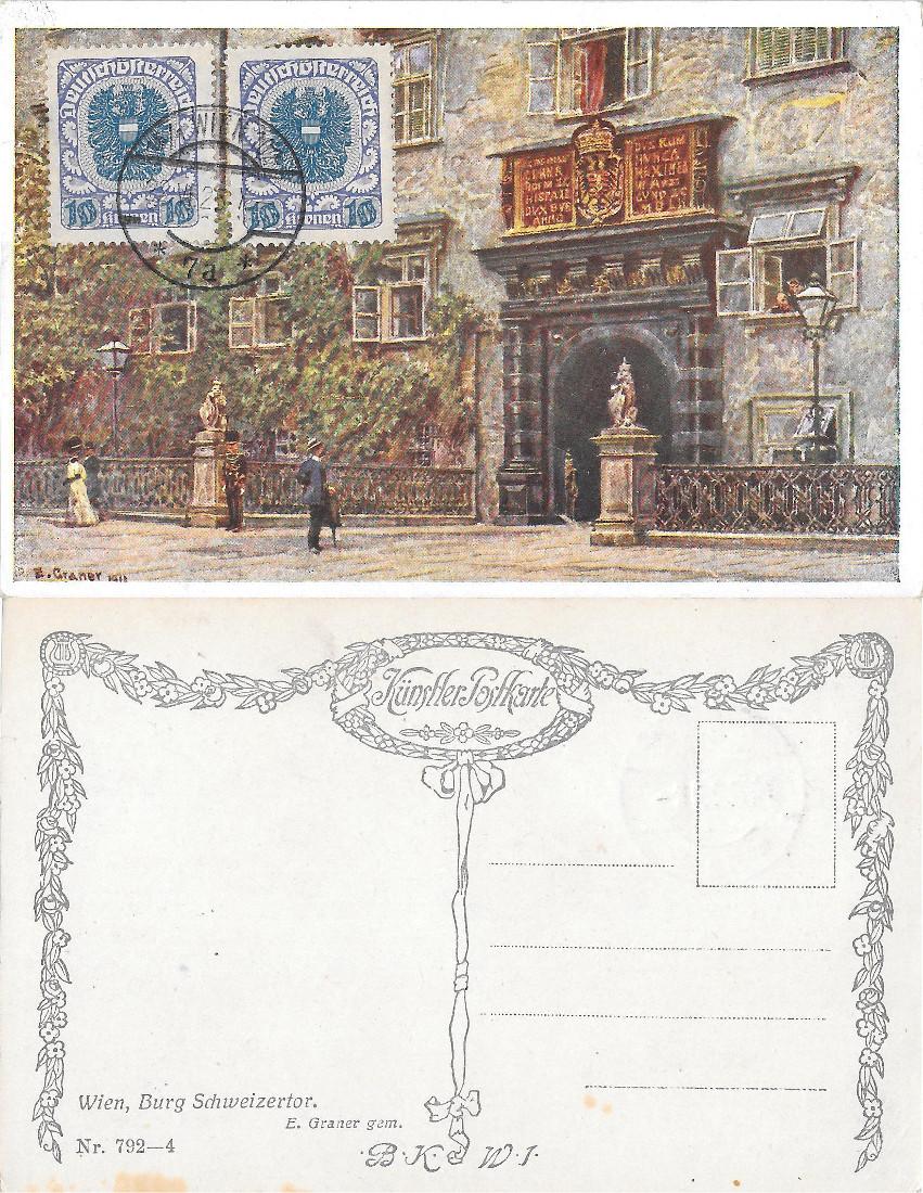 Wien, Burg Schweizertor (E. Graner). Viaggiata