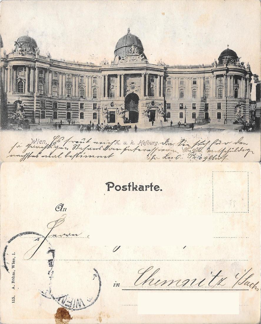 Wien, Hofburg. Viaggiata