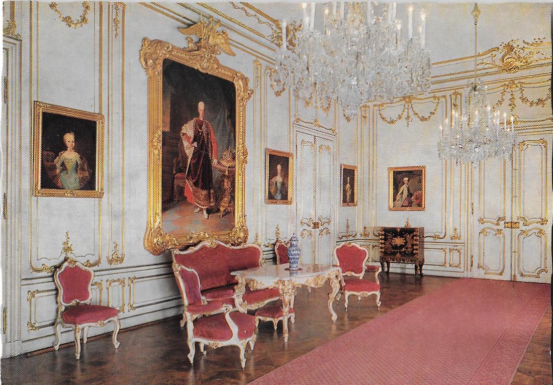 Wien Schloss Schönbrunn. Marie Antoinette Zimmer. Non viaggiata