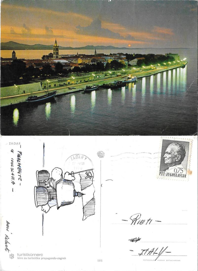Zadar. Viaggiata 1970