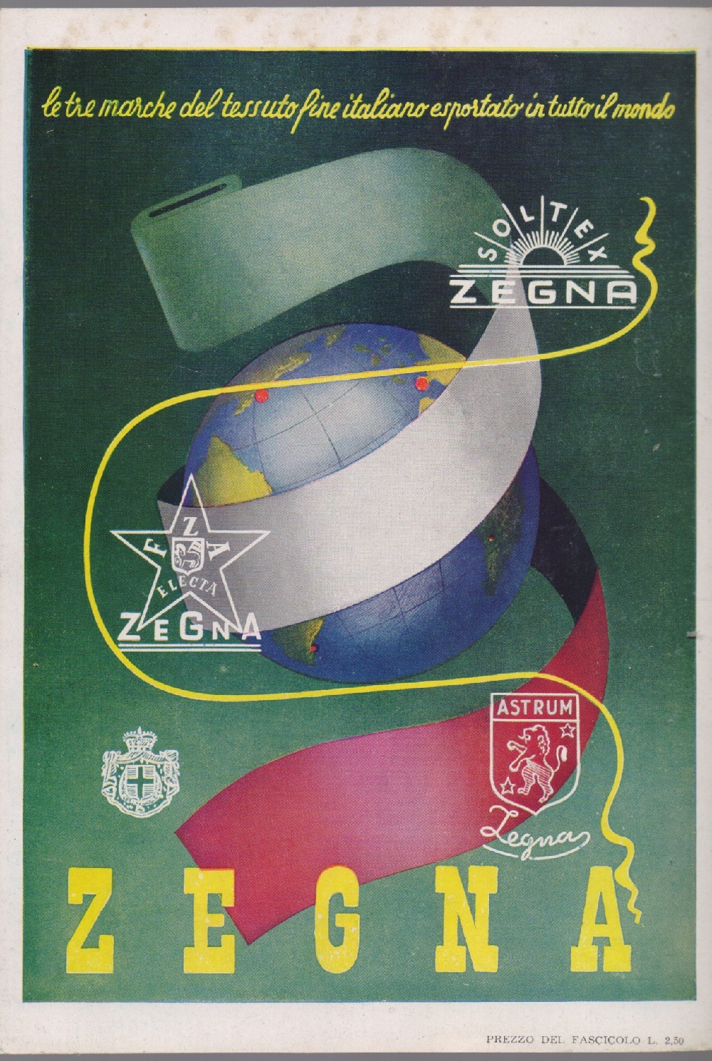 Zegna. Advertising 1940