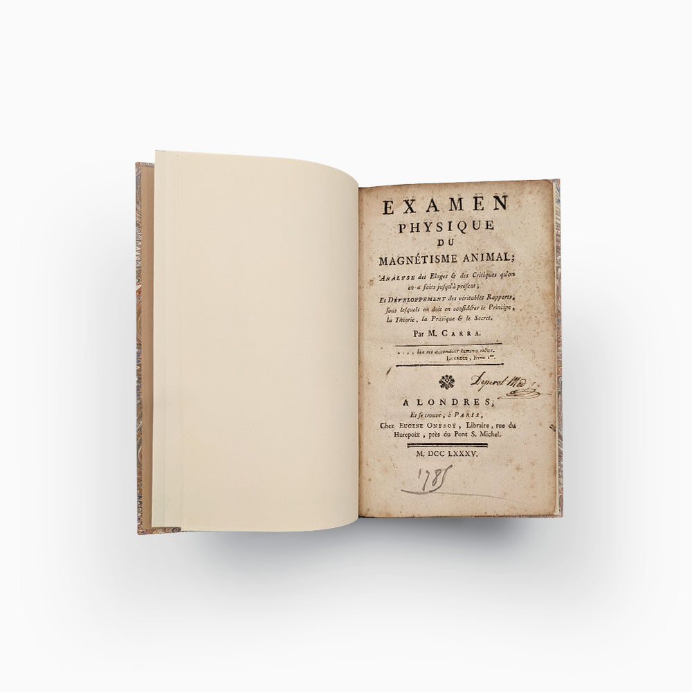 CARRA Jean-Louis. Examen physique du magnétisme animal