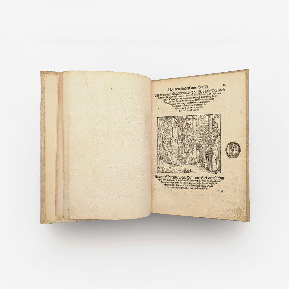 GEILER de Kaysersberg Jean. Das buch d’sünden des munds