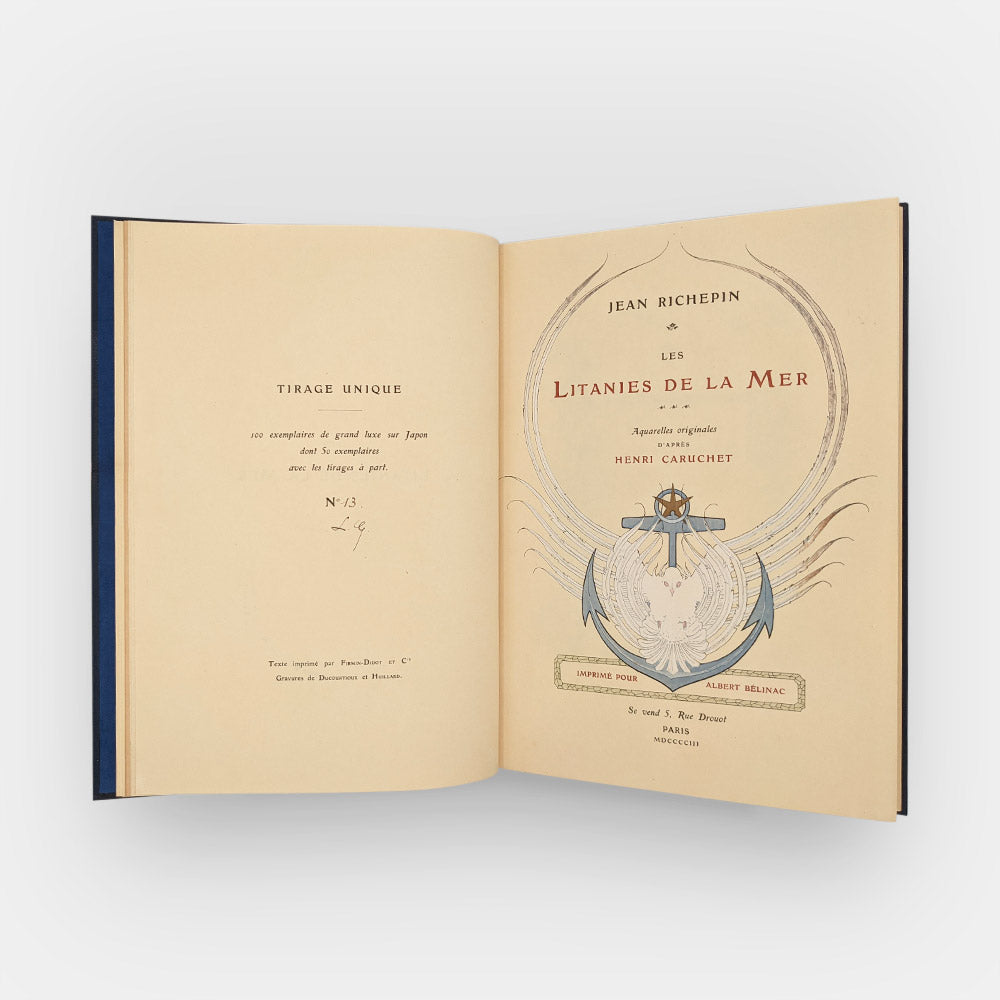 RICHEPIN Jean - CARUCHET Henri. Les Litanies de la Mer