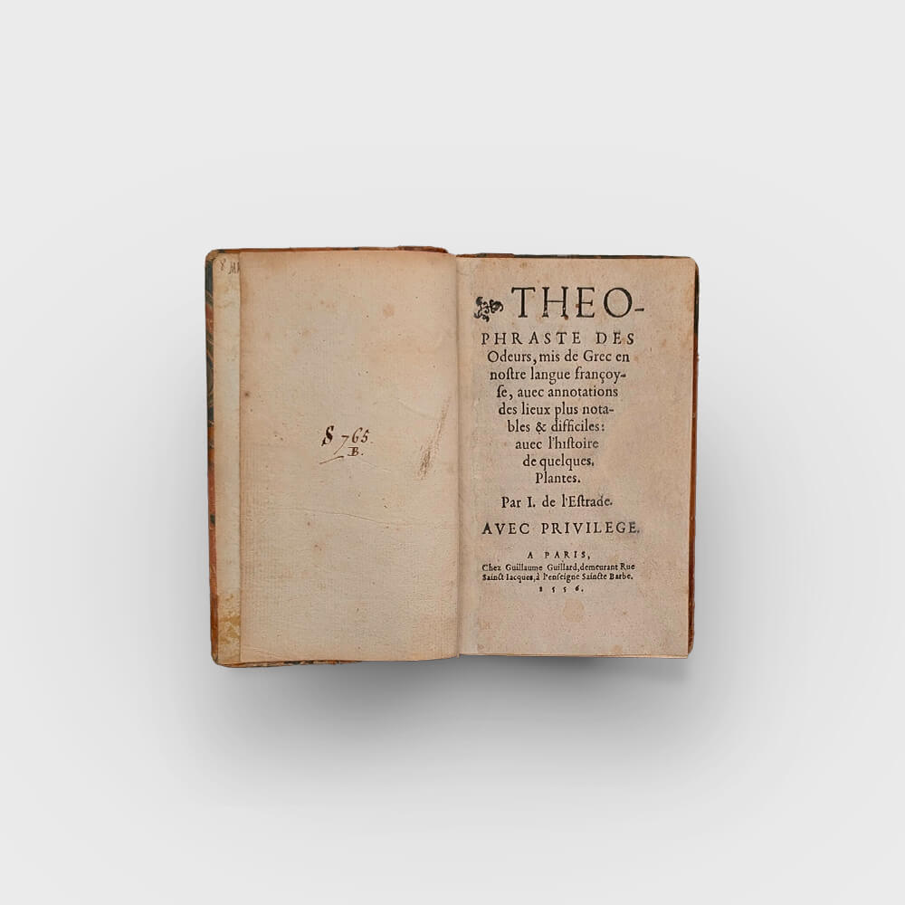 THEOPHRASTE. Des Odeurs