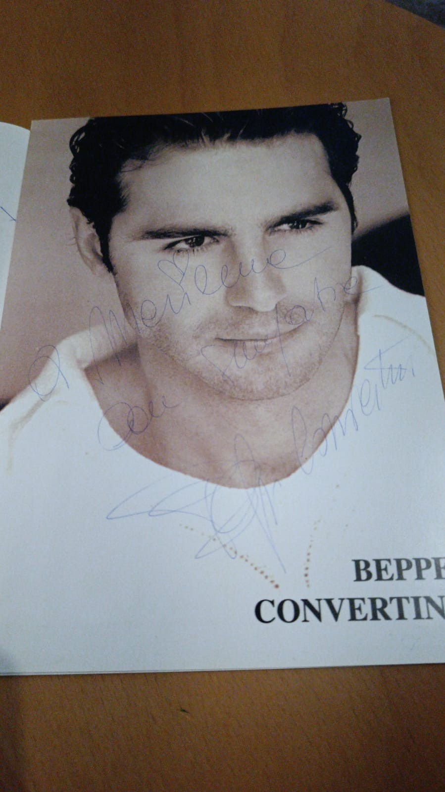 Autografo Beppe Convertini