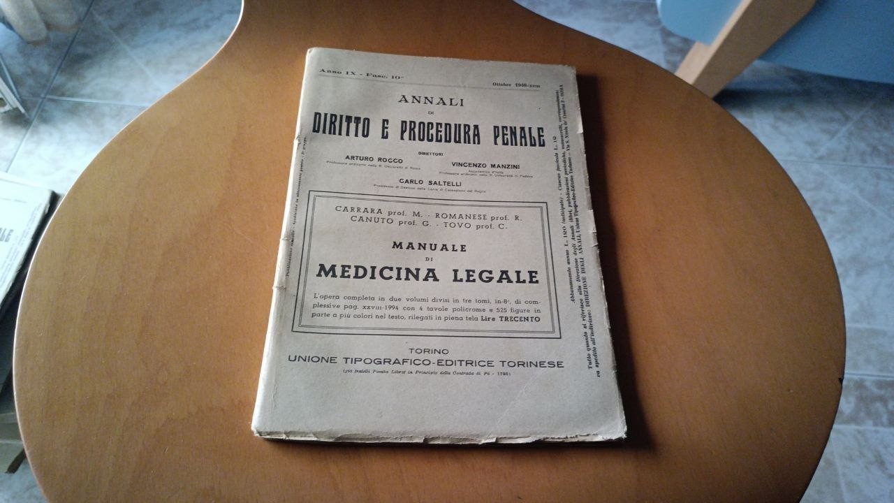 Diritto e procedura penale - Annali 1940