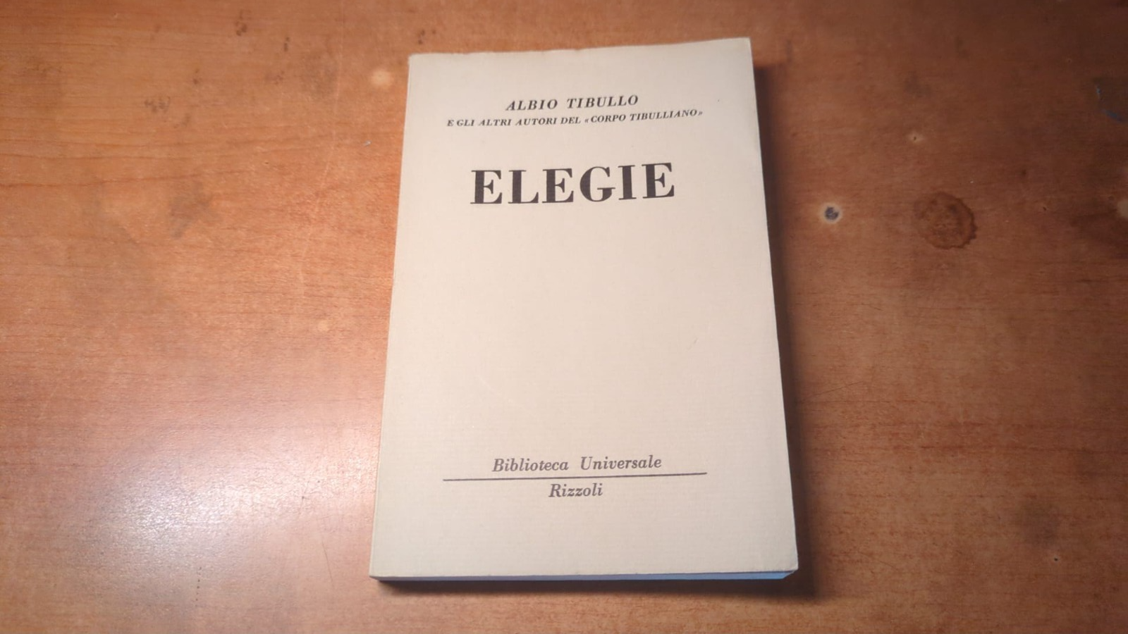 Elegie- Tibullo 1955