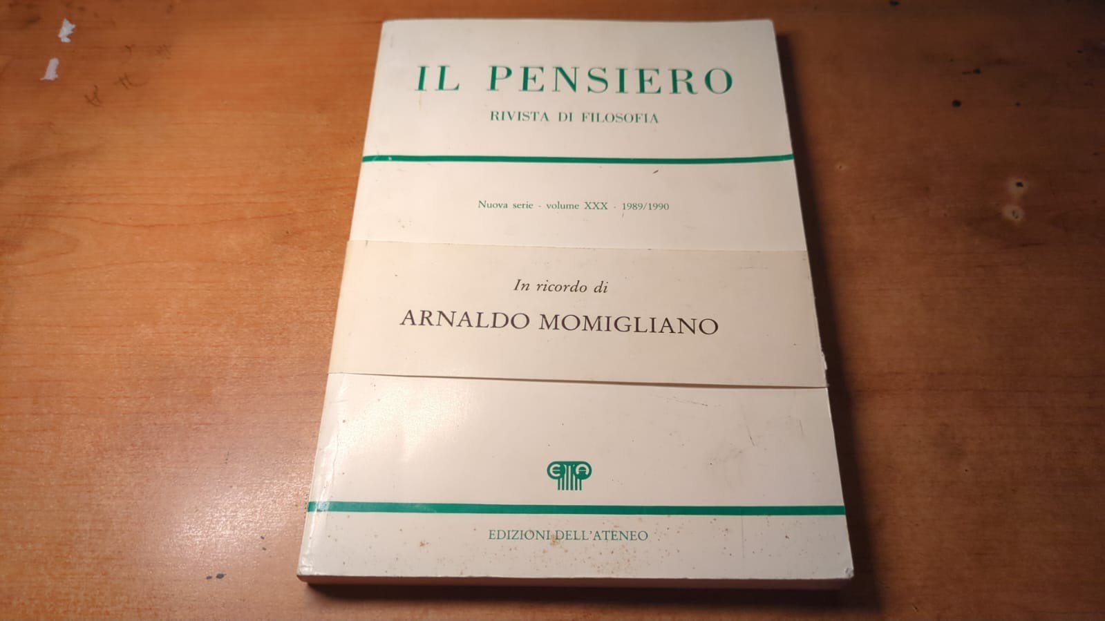 Il pensiero- Momigliano 1990