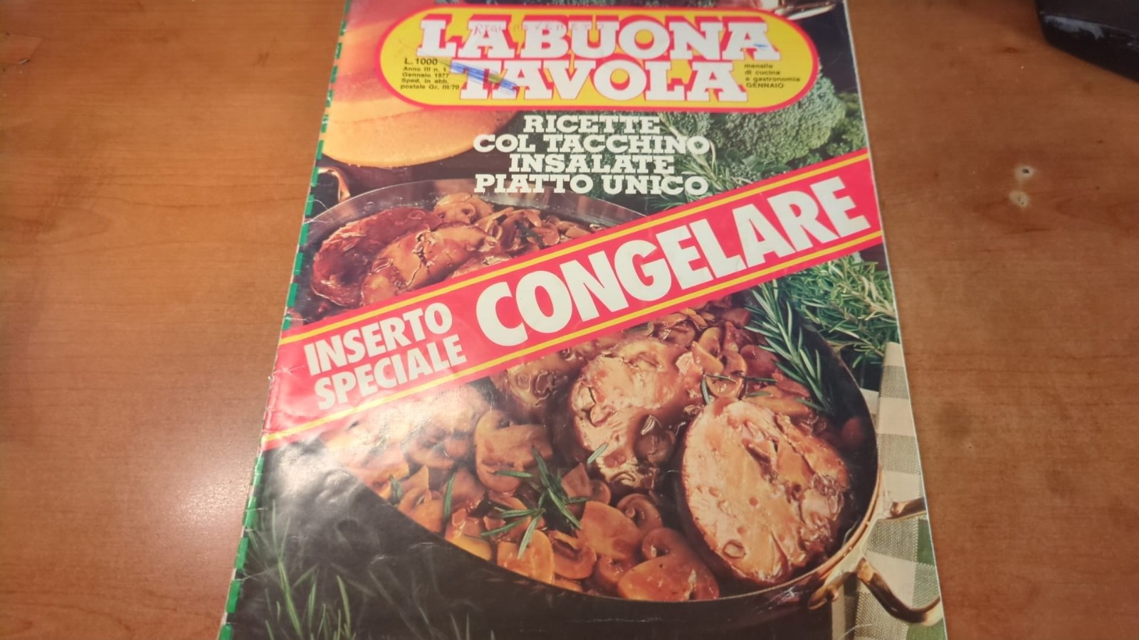 La buona tavola n1- Mensile 1977