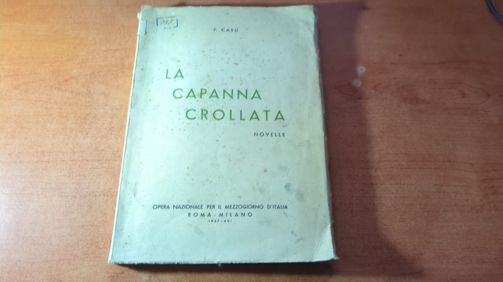 La capanna crollata- P. Casu 1937