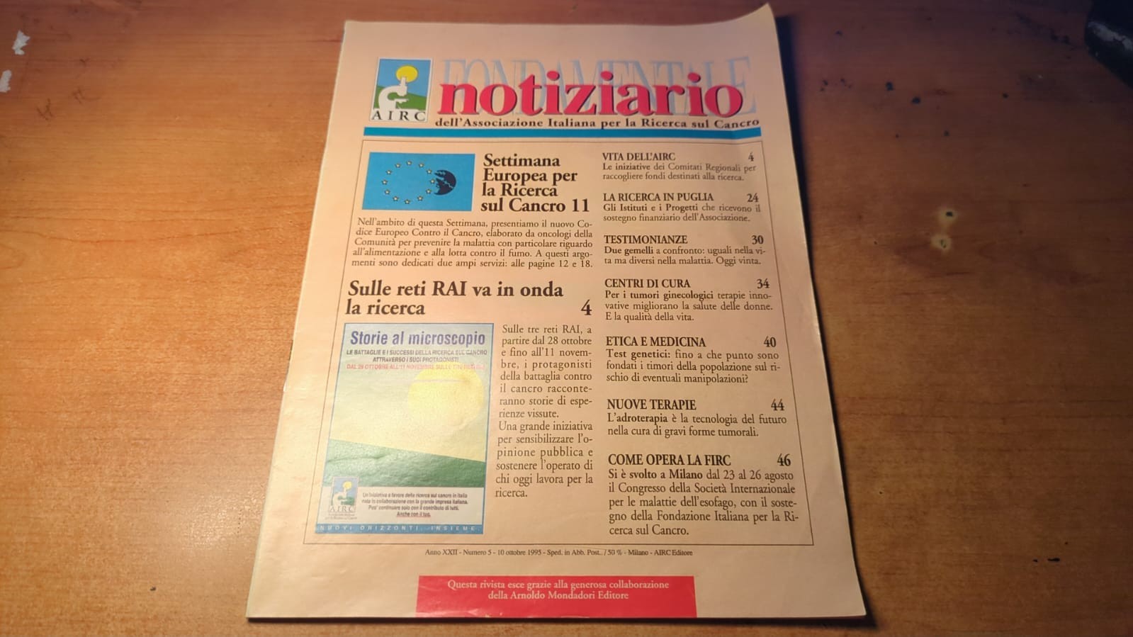 Notiziario- Airc 1995