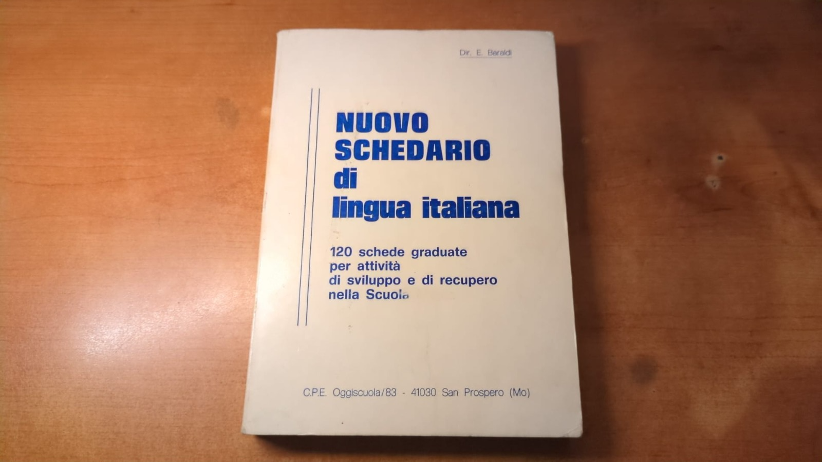 Nuovo schedario di lingua italiana- Baraldi