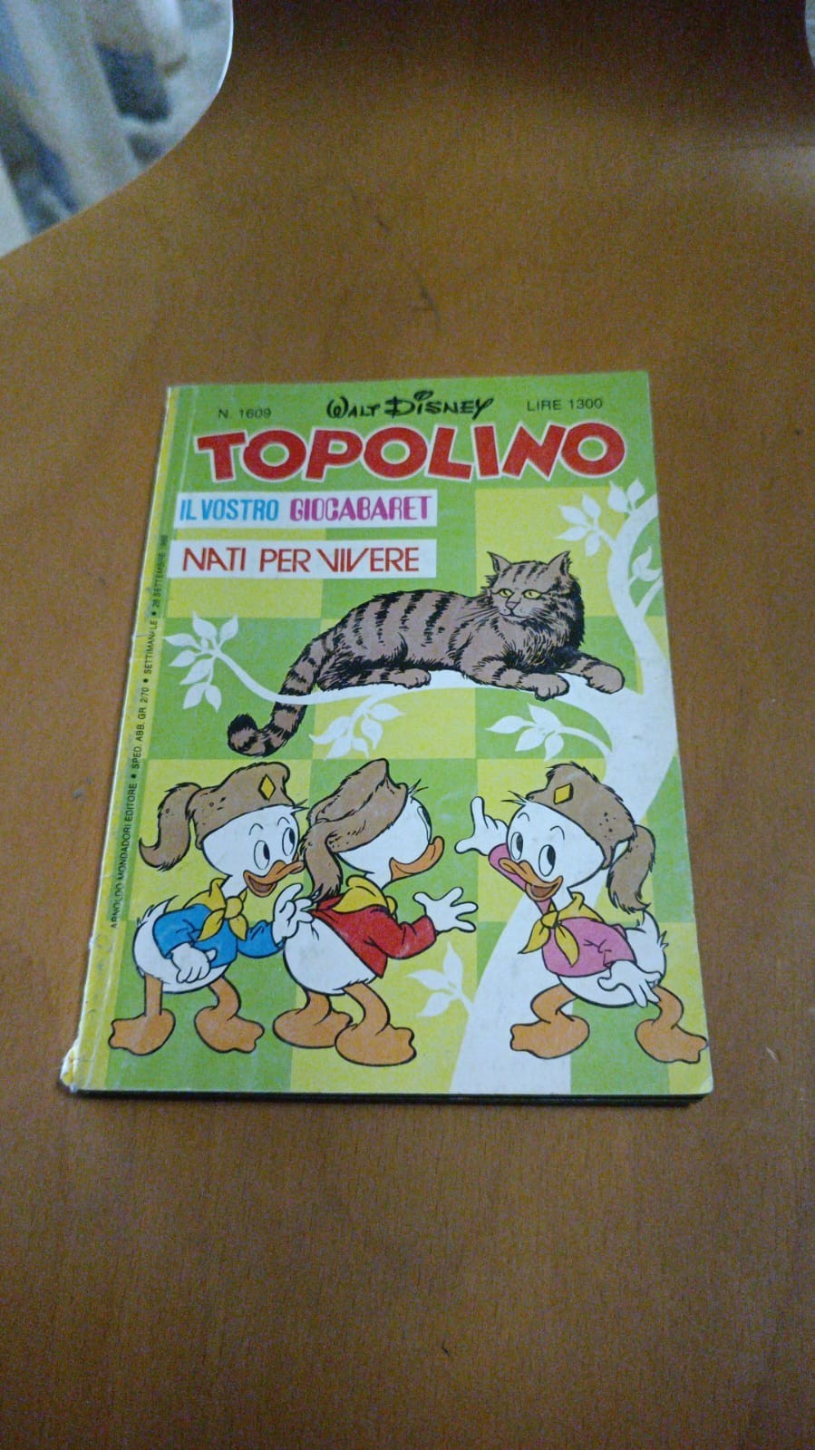 Topolino n1609 Disney 28 settembre 1986