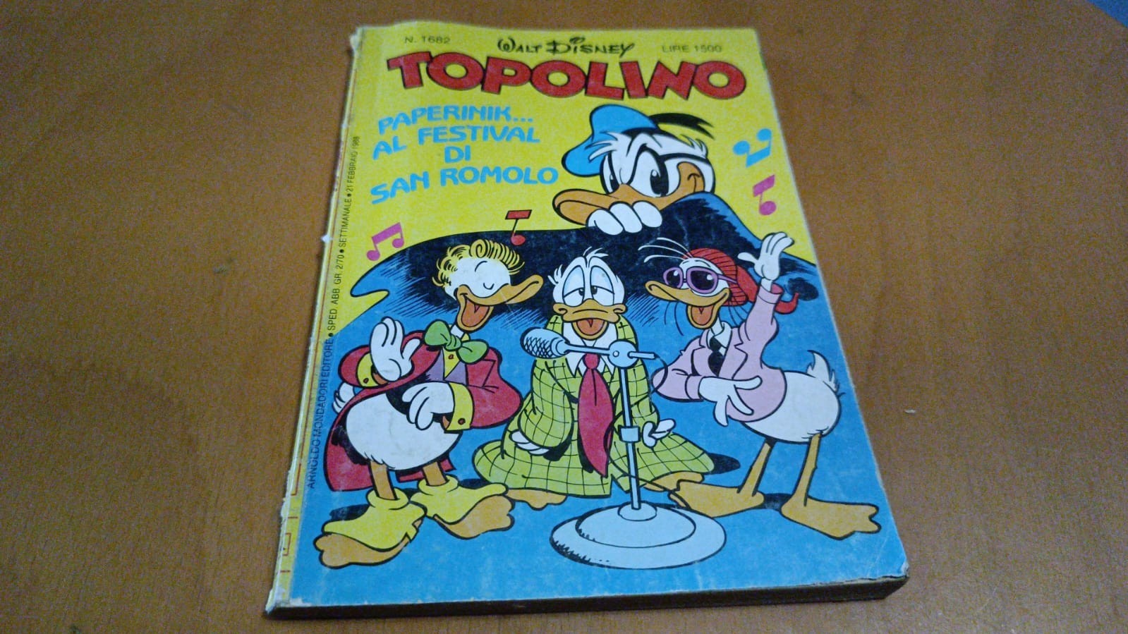 Topolino n1682 - Disney 21 febbraio 1988