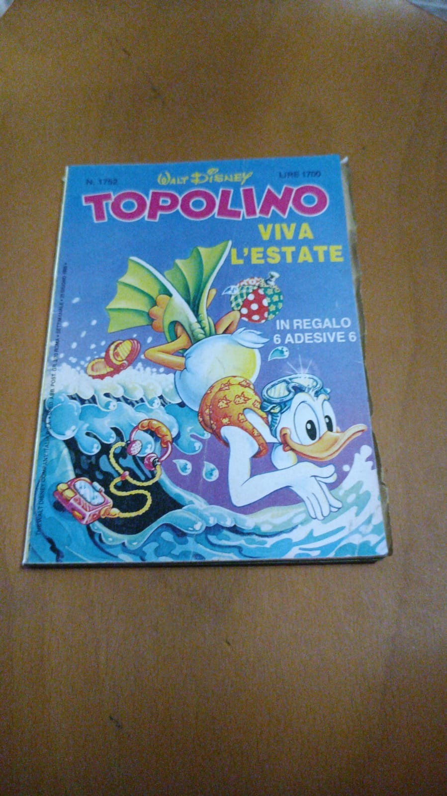 Topolino n1752 Disney 25 giugno 1989