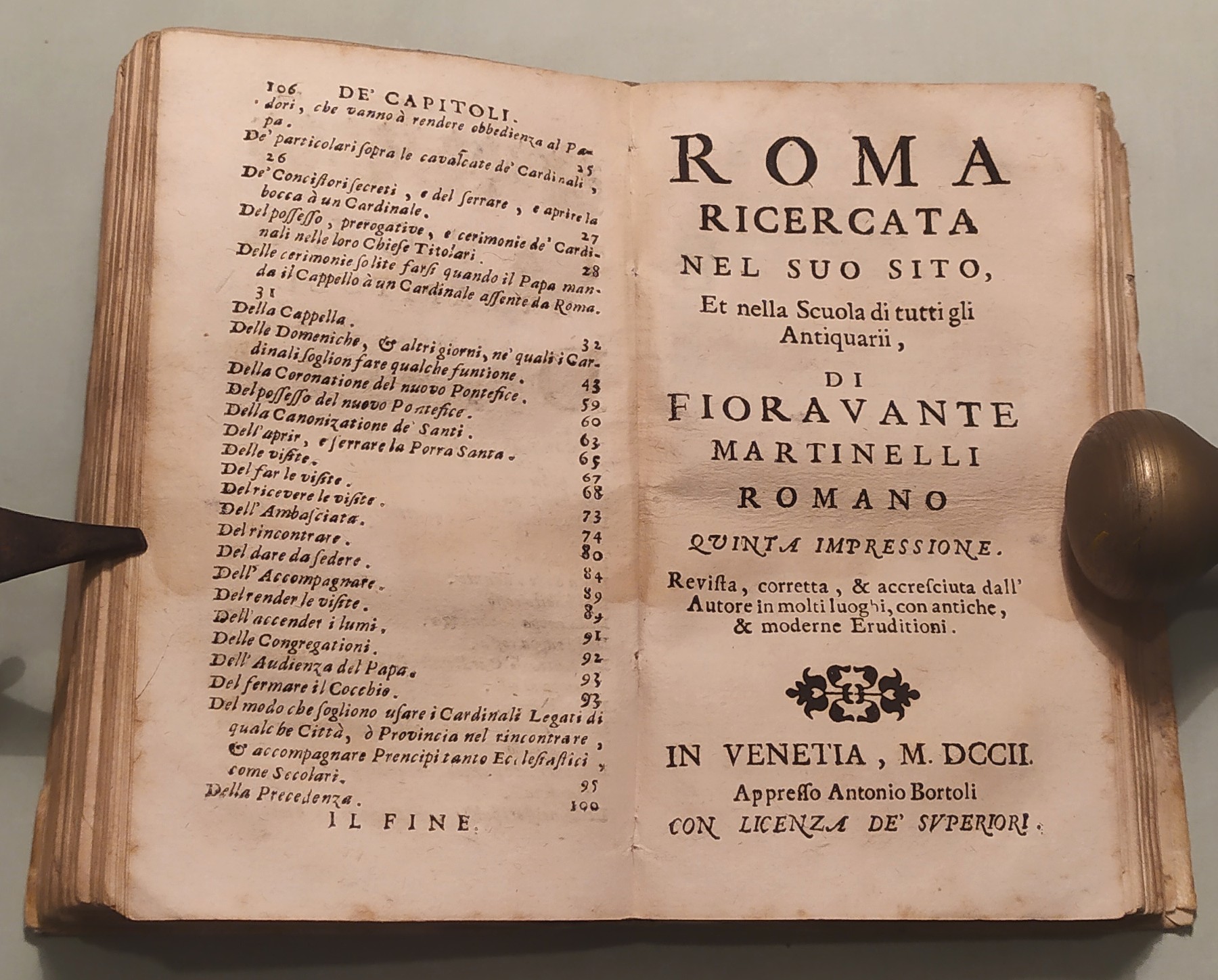 Relatione della Corte di Roma e dé riti da osservarsi …