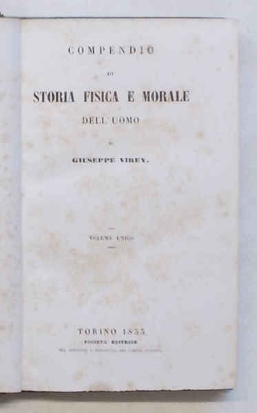 Compendio di storia fisica e morale dell'uomo.