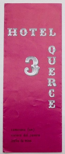 Hotel 3 querce. Camerano (AN) Riviera del Conero.