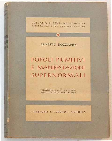 Popoli primitivi e manifestazioni supernormali.