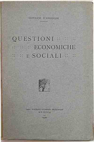 Questioni economiche e sociali.