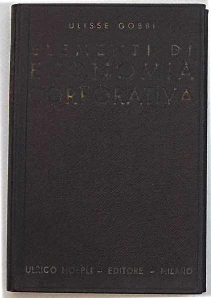 Elementi di economia corporativa.