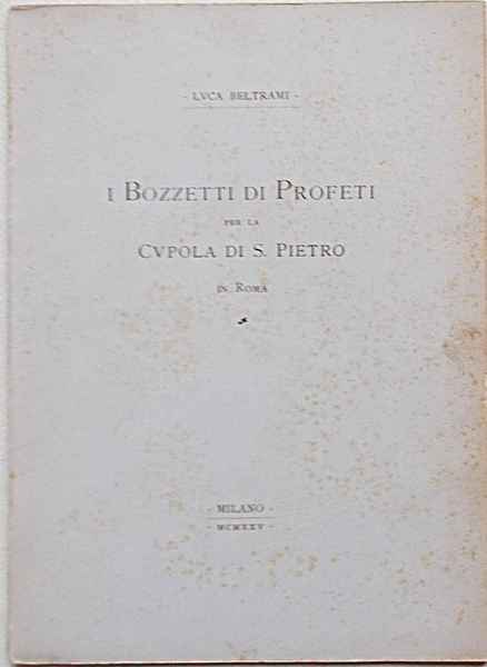 I Bozzetti di Profeti per la Cupola di S. Pietro …