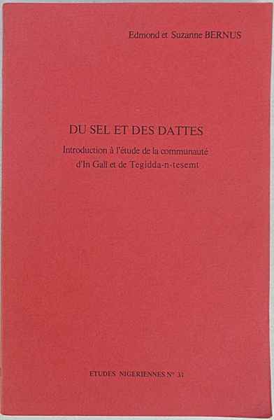 Du sel et des dattes. Introduction à l'etude de la …