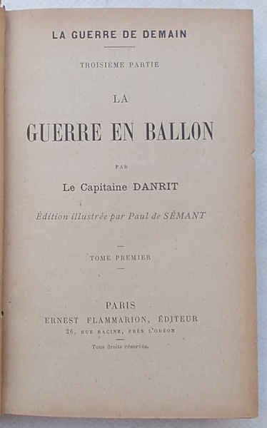 La guerre en ballon.