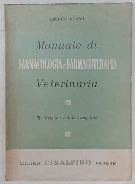 Manuale di farmacologia e farmacoterapia veterinaria.